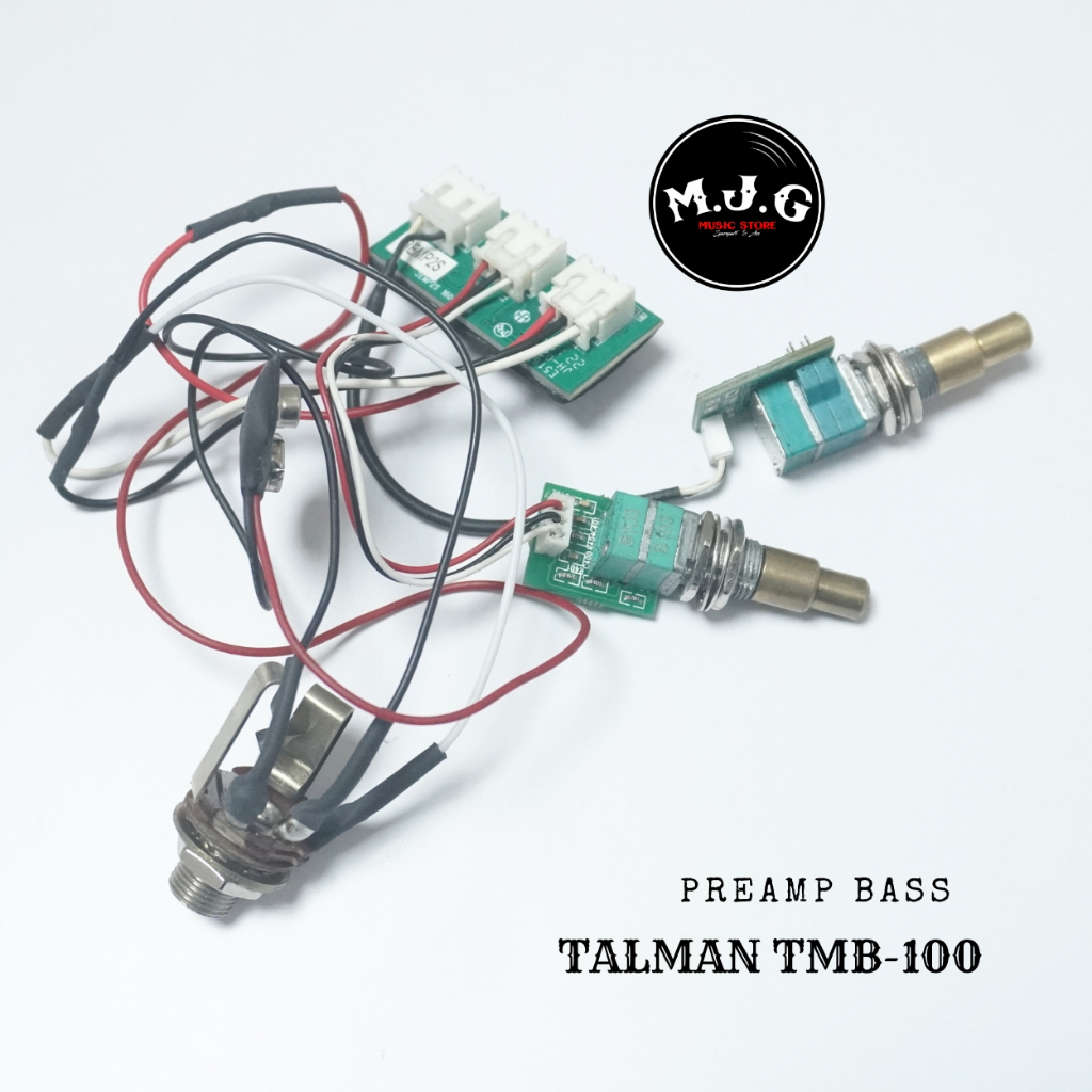 preamp pickup spul bass elektrik 2 potensio stacked ibanez talman tmb 100