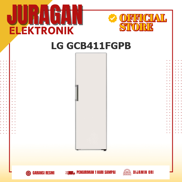 LG Kulkas 1 Pintu GC-B411FGPB Objet Collection Clay Beige