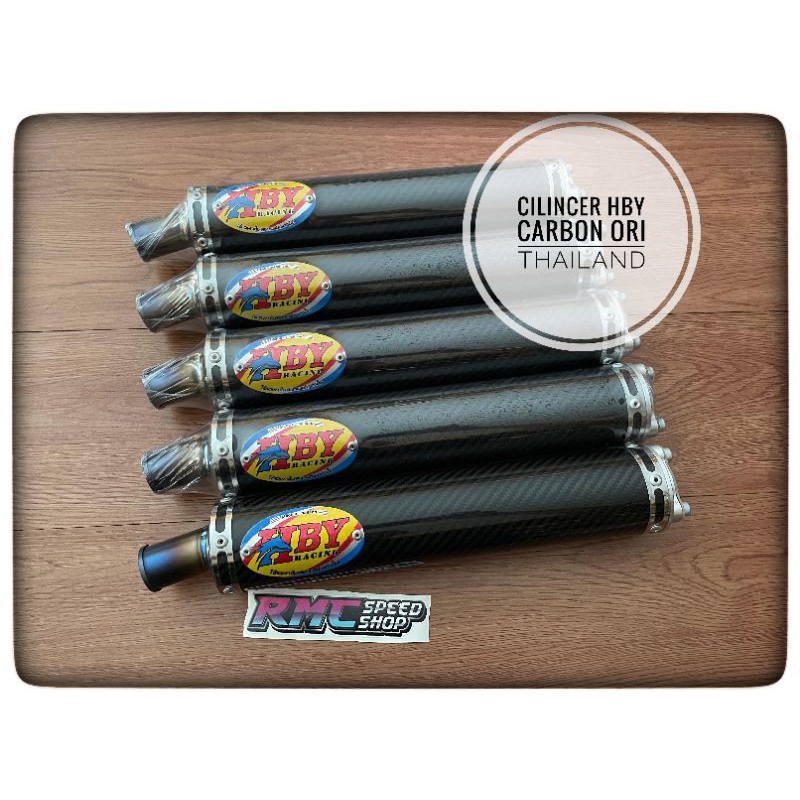 Cilincer 2tak Hby racing carbon original Thailand / Silincer Hby racing 2tak ORI Thailand