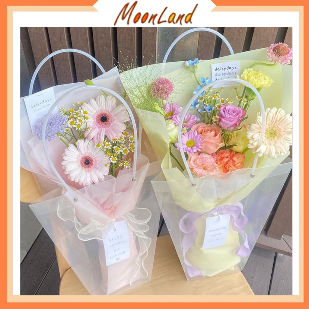 Tas Buket Bunga Transparan Kantong buket bunga KB1006