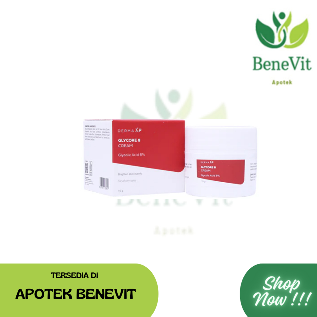 Glycore 8% cream 10 gr-  Untuk menyamarkan kulit Gelap dan Flek hitam