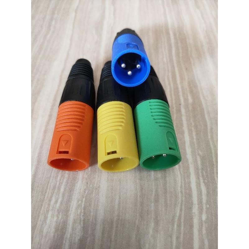 Jack Canon XLR Male PVC Jack Mic Canon Male PVC