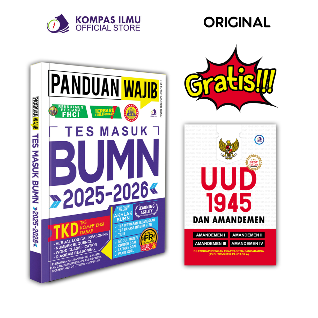 Buku BUMN TERBARU - Buku Panduan Wajib Tes Masuk BUMN