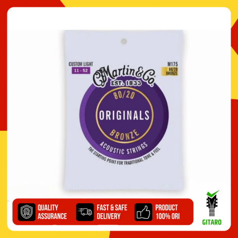 Senar Gitar akustik Martin & Co M175 M 175 ORIGINAL