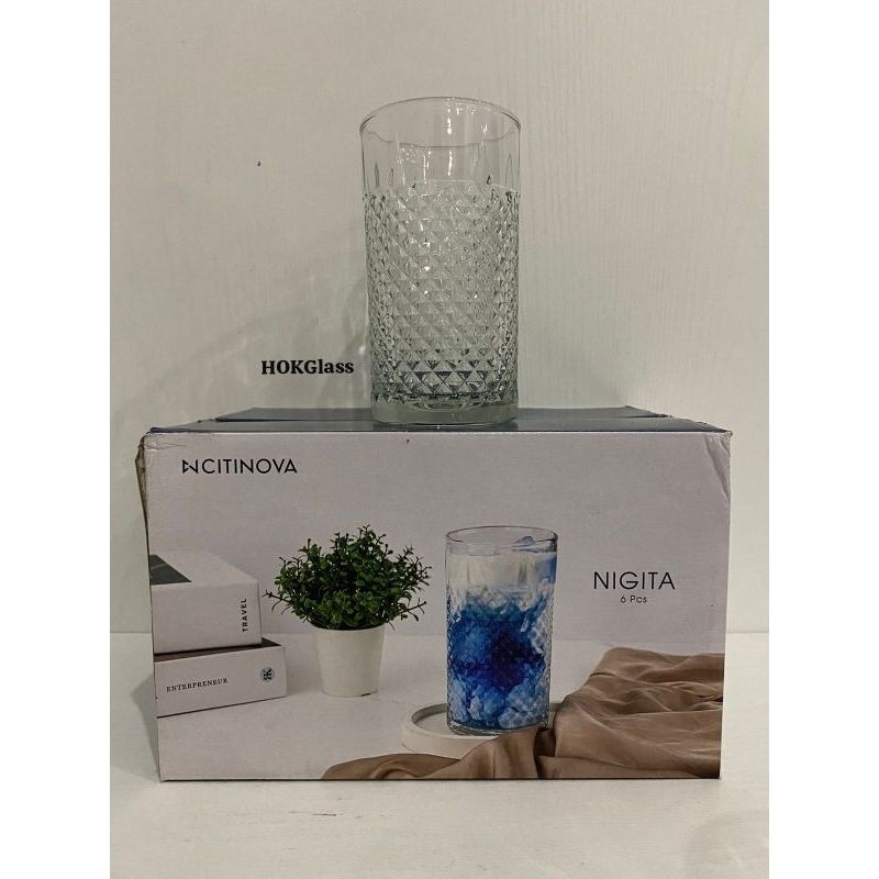 gelas set citinova nigita 6pcs/gelas citinova