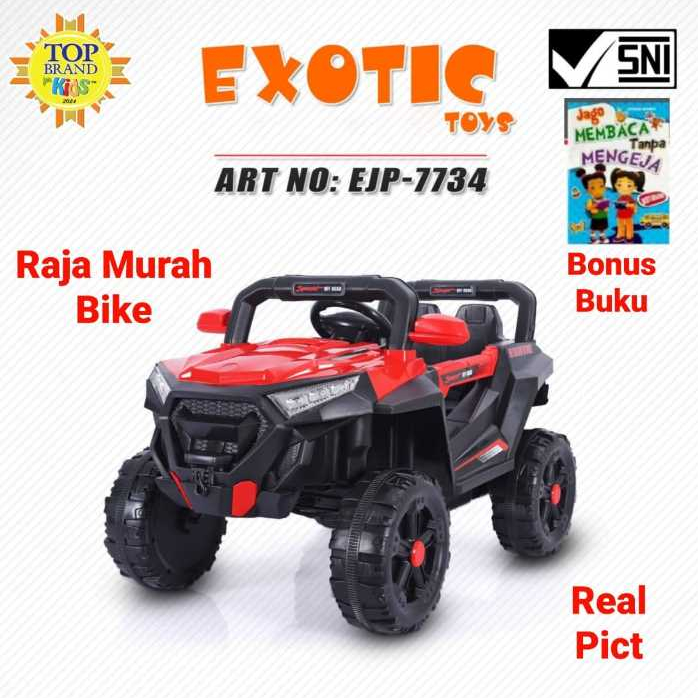 Mobil Aki Anak Exotic EJP-7734 Mobilan Aki Anak EJP-7734 Jeep Exotic Termurah