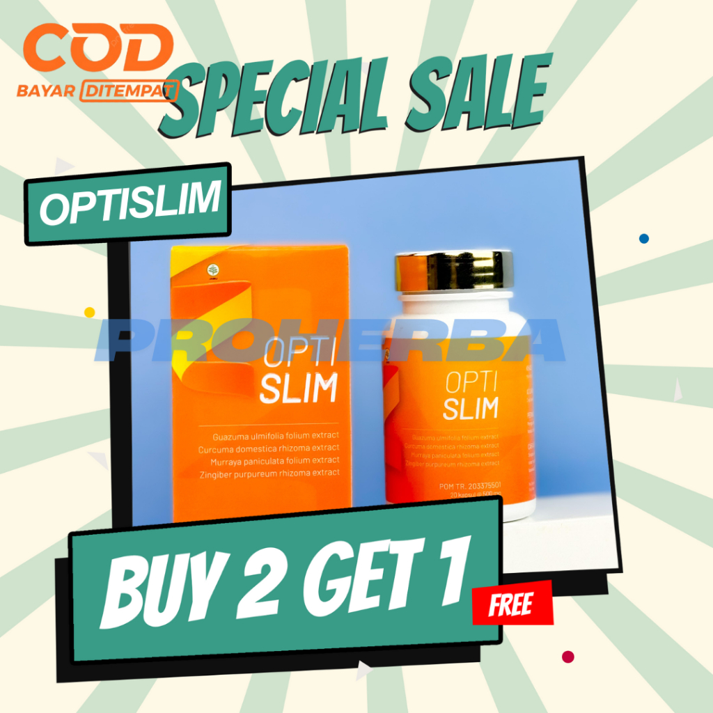 Optislim Herbal Diet Original 20 Kapsul (3 botol)