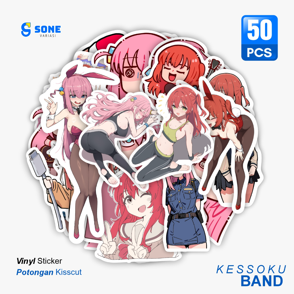 

Stiker KESSOKU BANDi Lucu / Sticker ANIME Dekorasi Laptop Aesthetic Paper Vinyl Premium