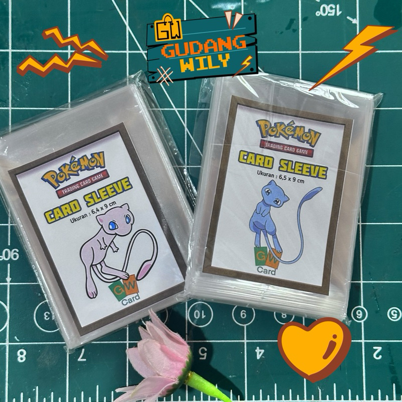sleeve kartu pokemon bahan plastik