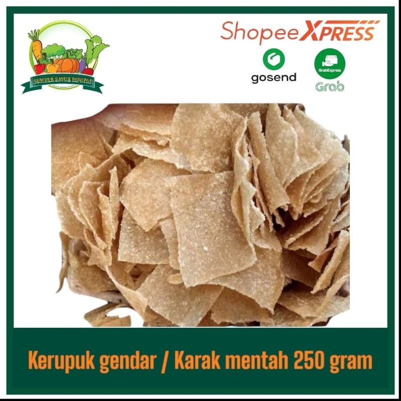 

Kerupuk gendar karak mentah 250 gram - KIRIM INSTAN