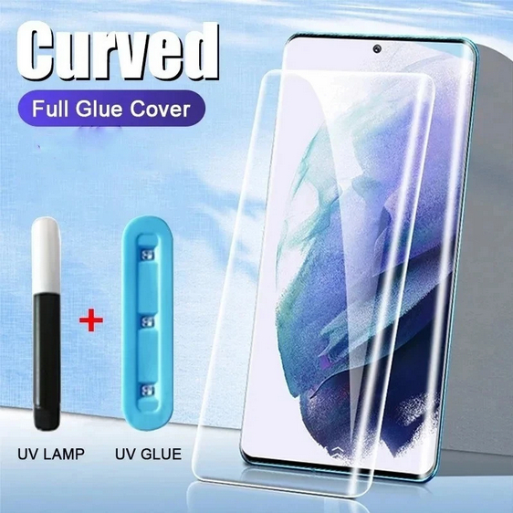 Vivo V27 5G Tempered Glass Melengkung UV LASER CURVED FULL GLUE