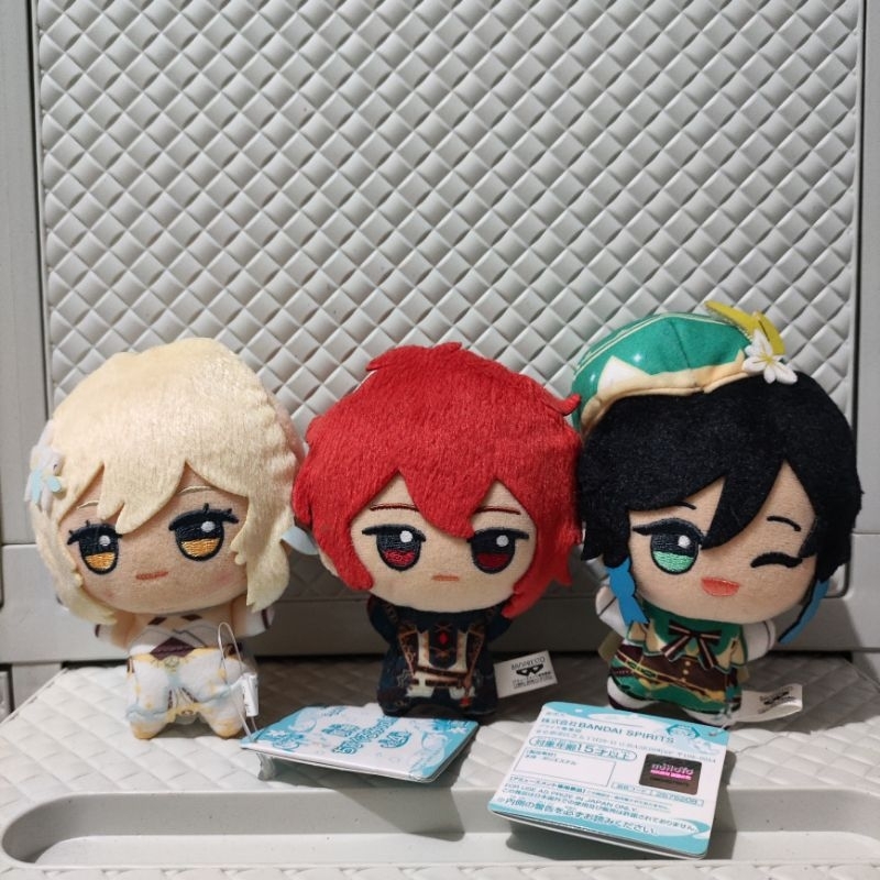 Genshin Impact Banpresto Chibigurumi JP Ver Plush Diluc Venti Lumine Traveler
