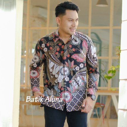 Batik Aluna Kemeja Pria Lengan Panjang PCW 010