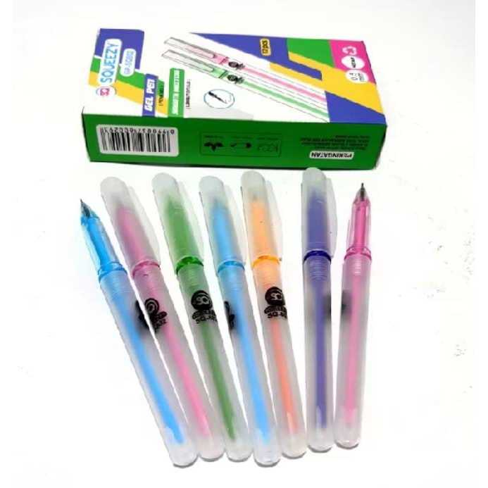 

Gel Pen Squeezy GP-SQ802 / Pulpen / Bolpoin Transparan