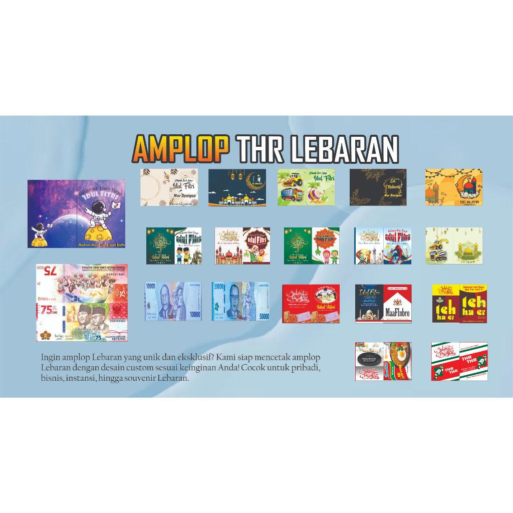 

Amplop lebaran unik 1 pack isi 10 pcs