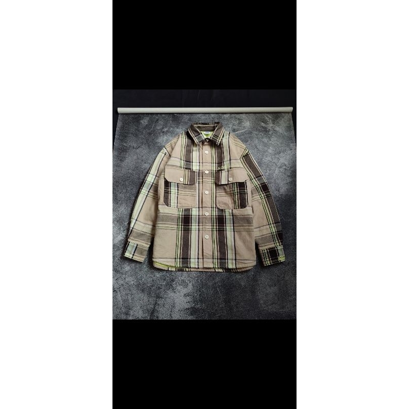 GU x Studio Seven Honest College Plaid Overshirt Jacket