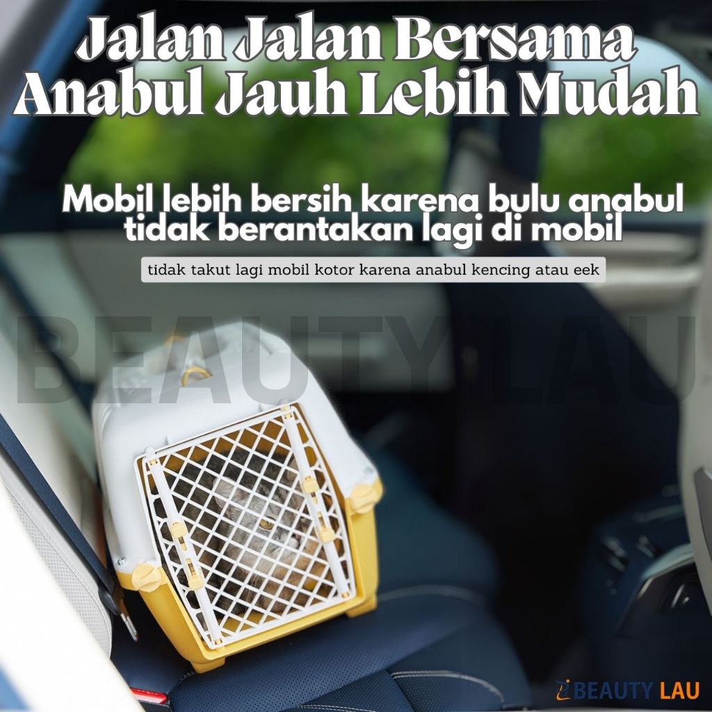 WRT Pet Cargo Kucing Jumbo XL Pet Carrier Cat Kargo Kucing Box Kucing Travel Carrier Kucing PetCargo