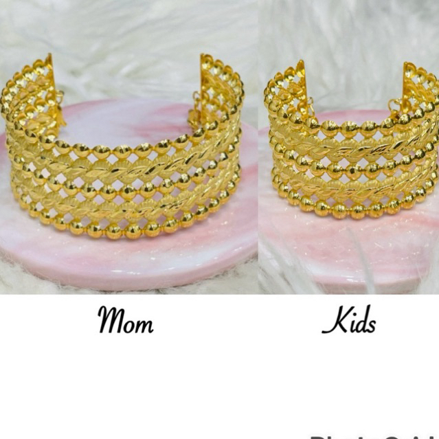 gelang dewasa dan anak gelang mom and kids srikandi cantik elegant emas asli kadar 700 & 875