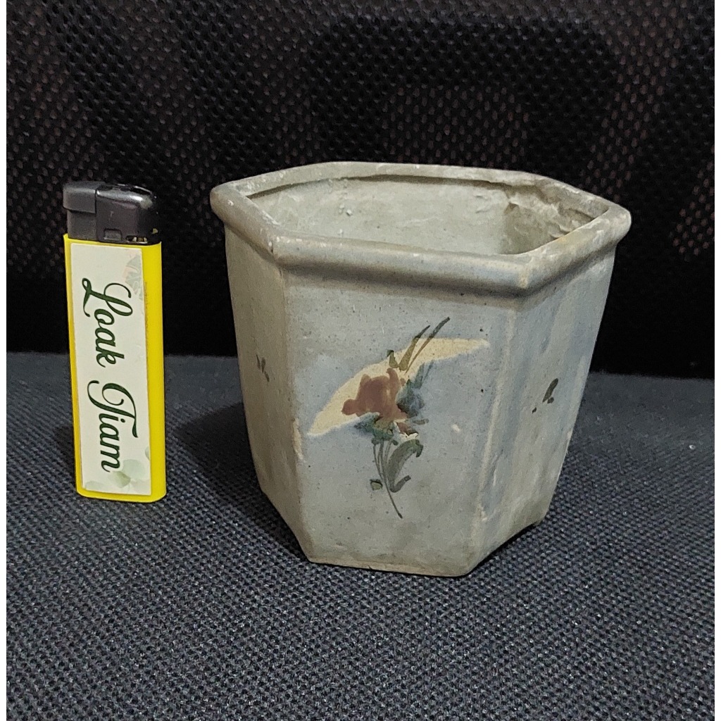 pajangan pot bonsai keramik china lawas pot lukis ADA USIA
