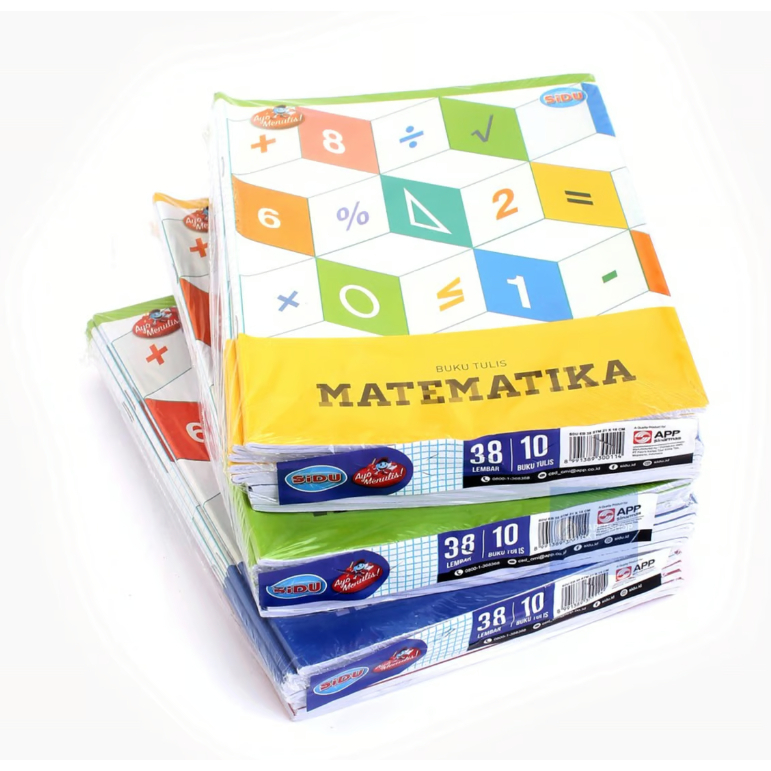 

(10 buku) SIDU BUKU TULIS KOTAK MATEMATIKA 38 LEMBAR / BUKU KOTAK KECIL 38 LBR SINAR DUNIA