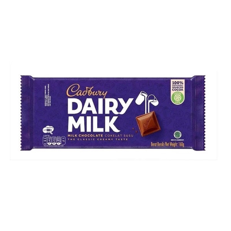 

cadbury dairy milk 160 gr