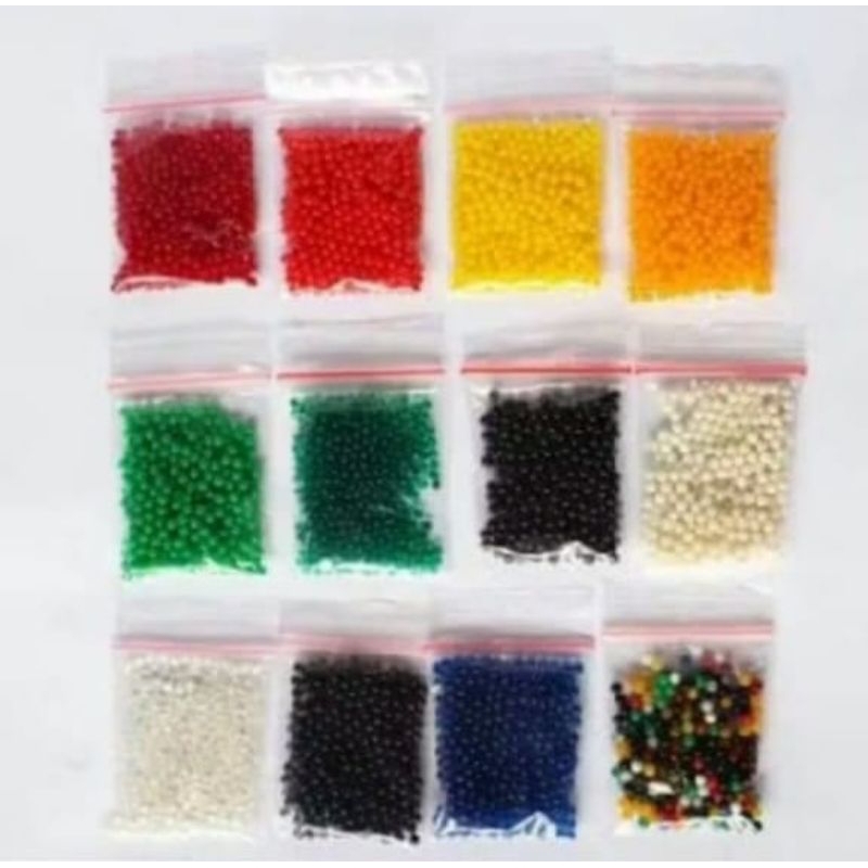 Hidrogel media tanam pengganti tanah dalam pot lucu warna warni kemasan sachet murah harga per sache