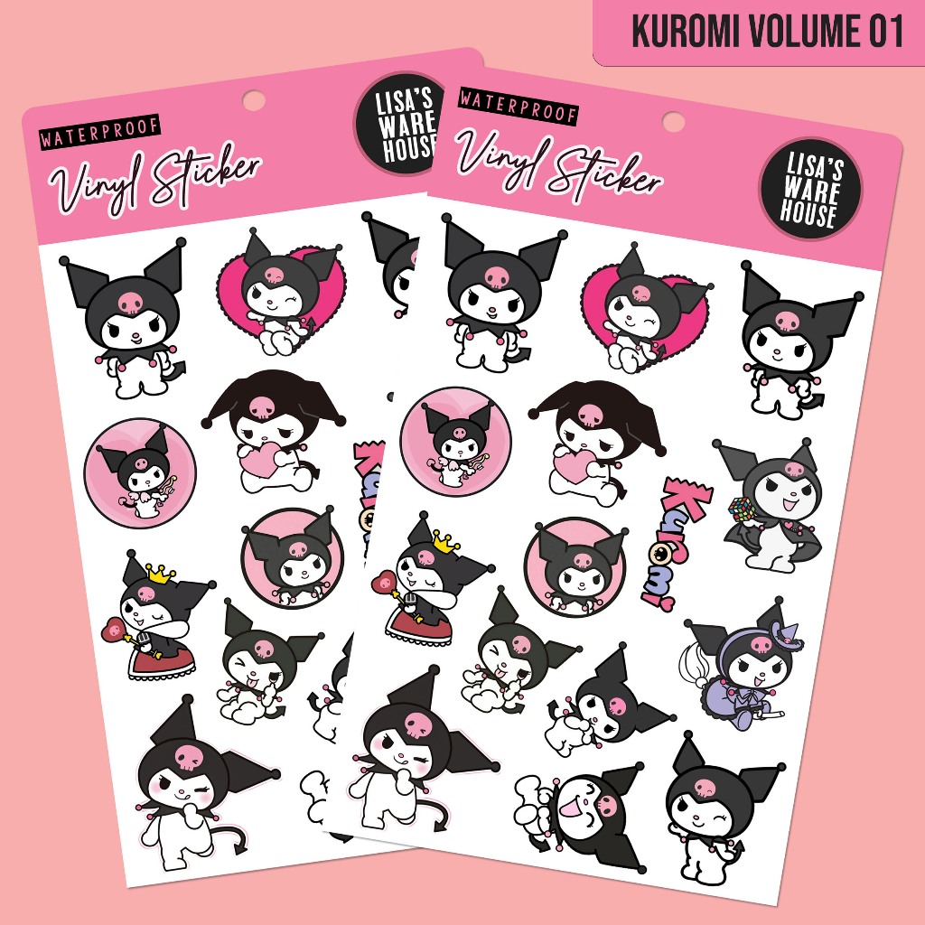 

Sticker Vinyl Kuromi Volume 01