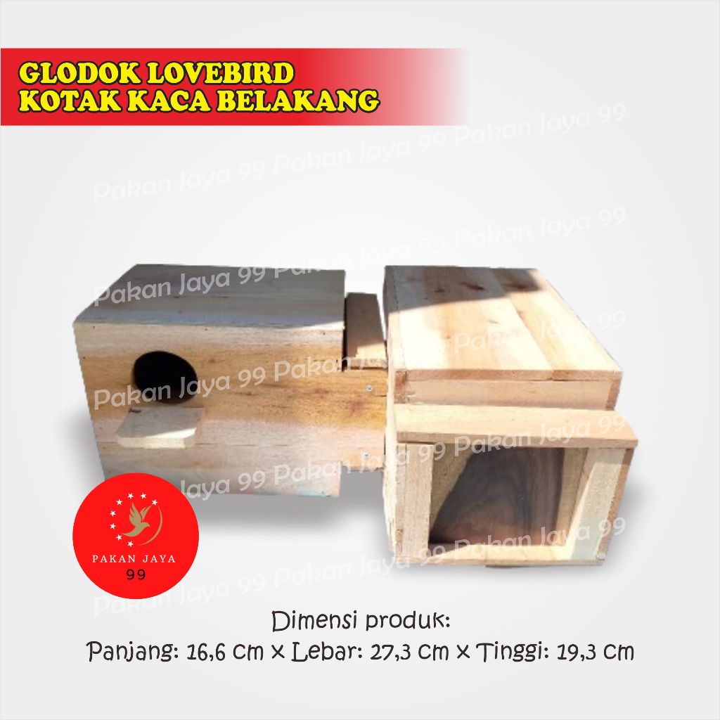 READY GLODOK LOVEBIRD KOTAK KACA BELAKANG SARANG TEMPAT TERNAK BERTELUR BURUNG LOVEBIRD PARKIT FALK