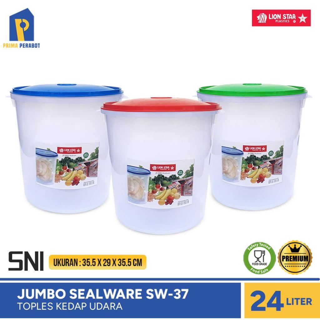 Toples Sealware 24 Liter Jumbo Toples Kerupuk Lion Star SW-37