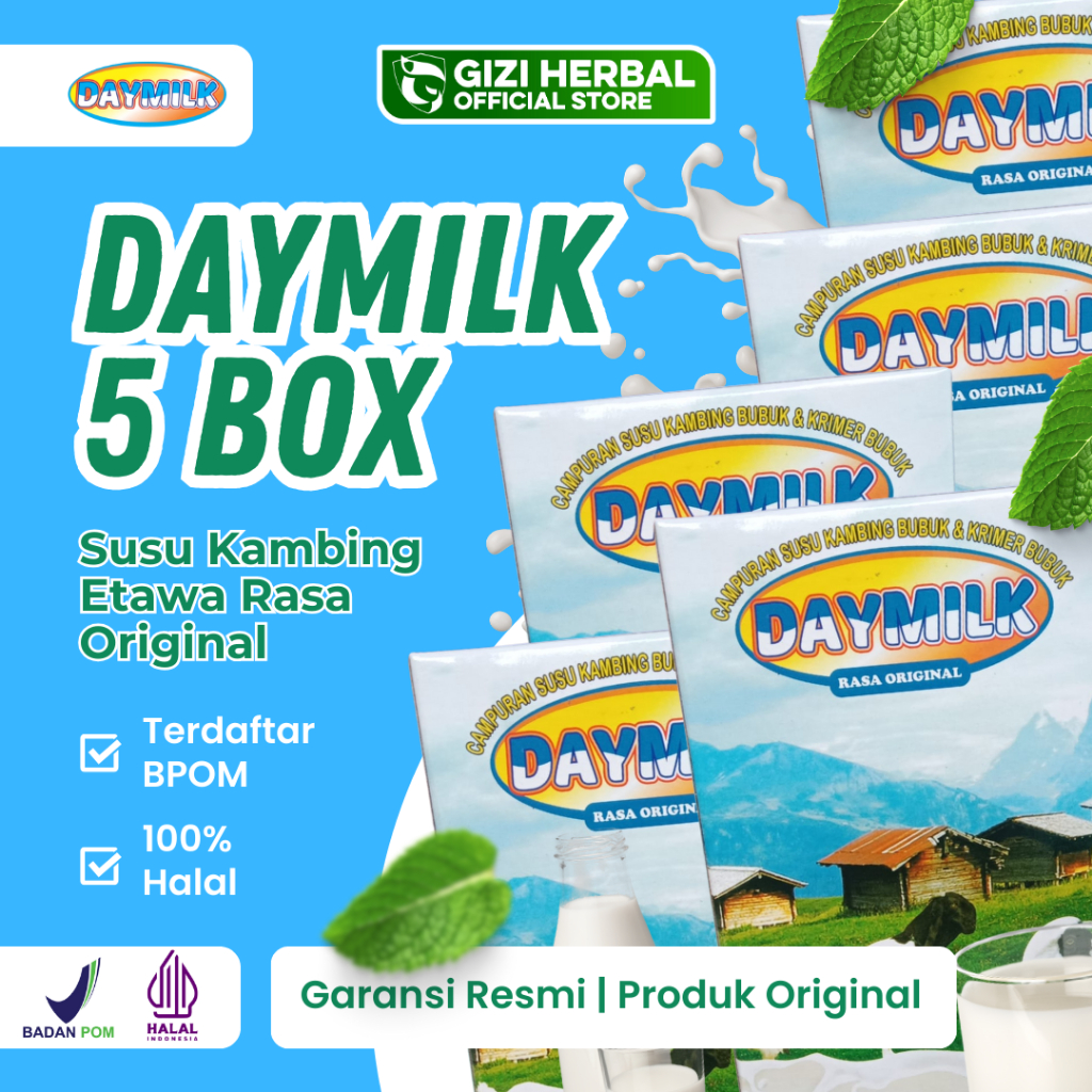 

Day Milk 5 Box Susu Kambing Etawa Premium Daymilk