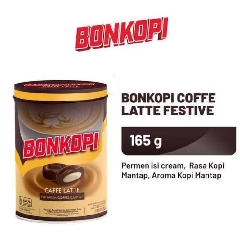 

BONKOPI Permen Kopi Caffe Latte kaleng 165gr