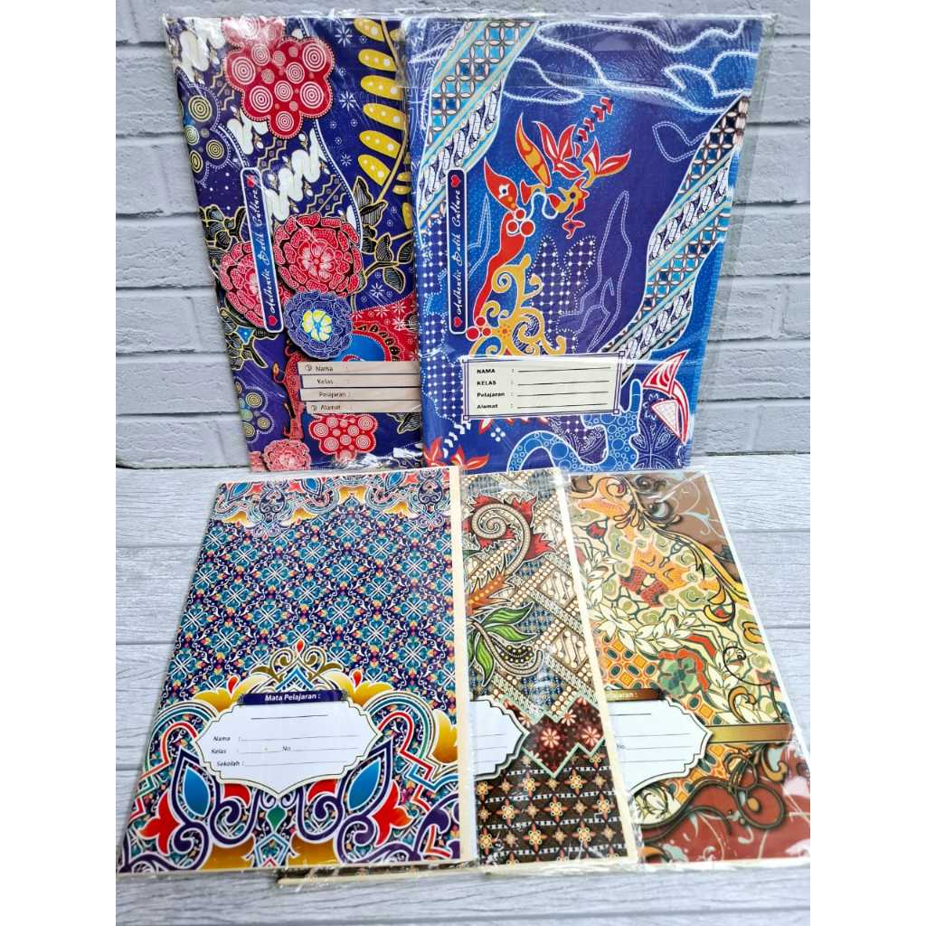 

1 Pak Sampul Buku Tulis BATIK Isi 20 Lembar ( Campus & Kwarto )