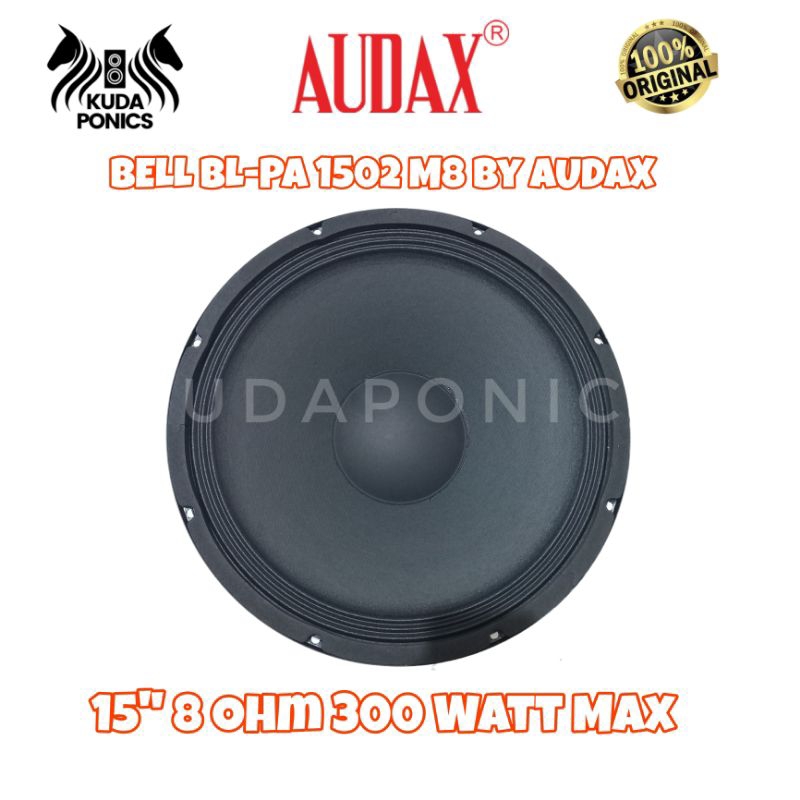 Speaker Pasif 15 Inch 8 Ohm 300 Watt Max Bell BL-PA 1502 M8 ORIGINAL by Audax – Mid & Bass Transduce