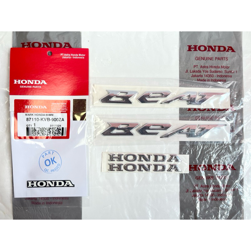 emblem honda beat dulax 2020-2025 atau beat universal cocok semua motor beat bahan tebal original wa