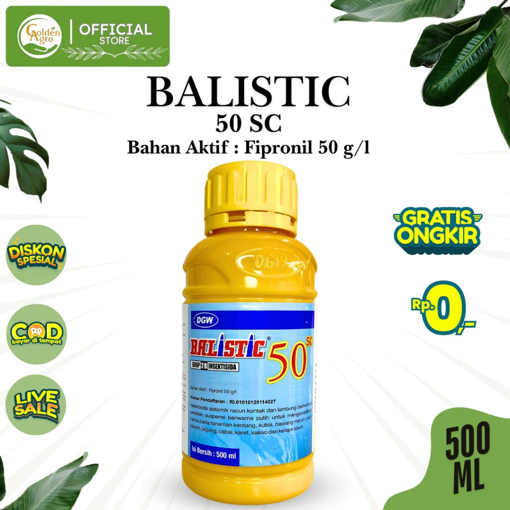 INSEKTISIDA BALISTIC 50SC SC 500ML ML ORIGINAL KEMASAN BARU