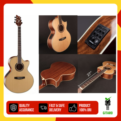 Gitar Akustik Elektrik Cort Gitar Cort NDX Baritone NS Original