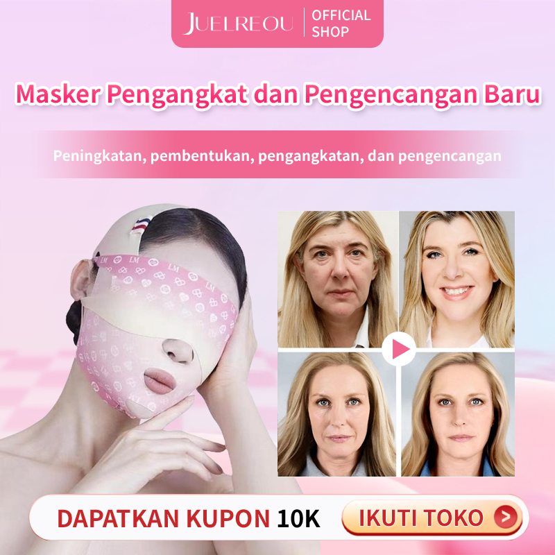✨JUELREOU✨【COD/𝐎𝐑𝐈𝐆𝐈𝐍𝐀𝐋】[Beli 1 Gratis 1] Masker Wajah V/Sabuk Pelangsing Wajah V-Shaping/Mask V Fac