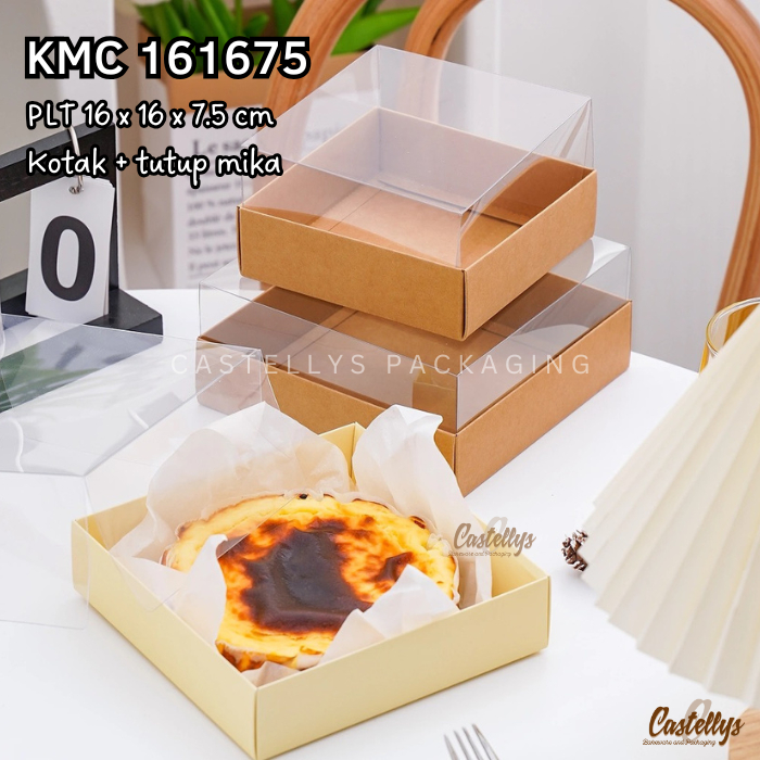 

Kotak Box Mika Kue KMC 161675 Cake Cheesecake Lapis Spiku Roti Hampers