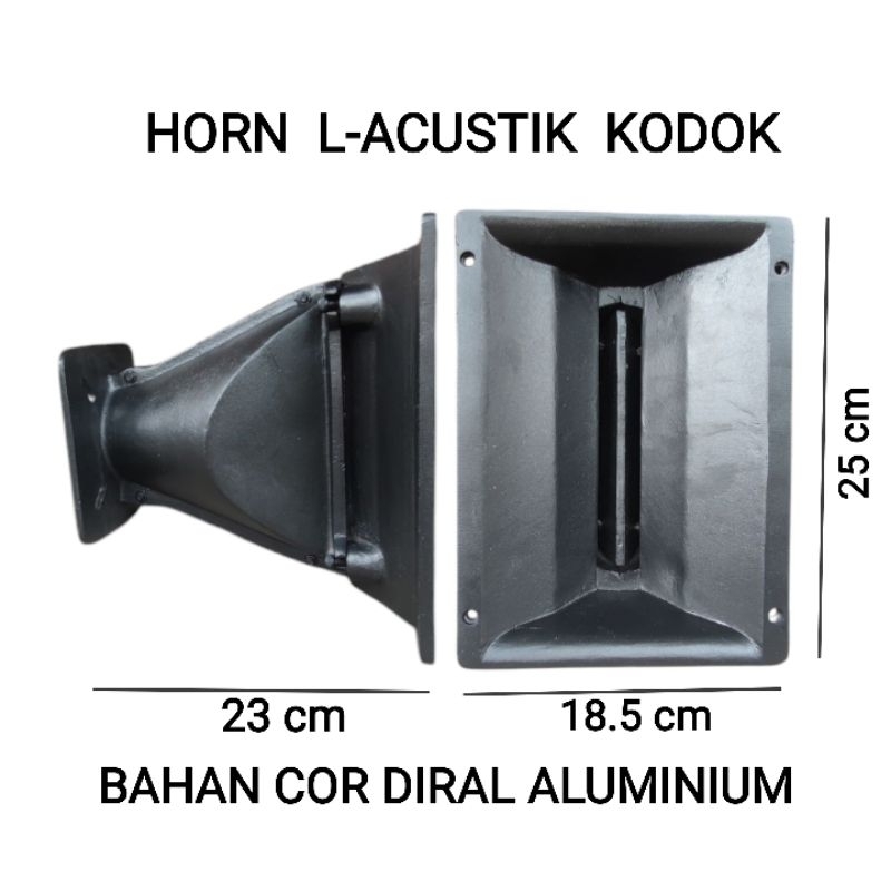HORN TWETER L-ACUSTIK KODOK COR DIRAL ALUMINIUM