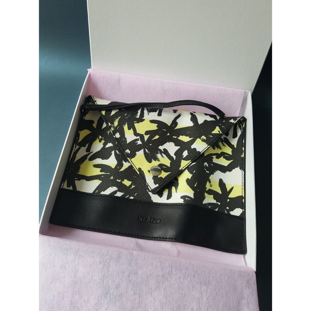KENZO PARIS clutch bag abstract VTKNZ01 Original Kenzo Paris