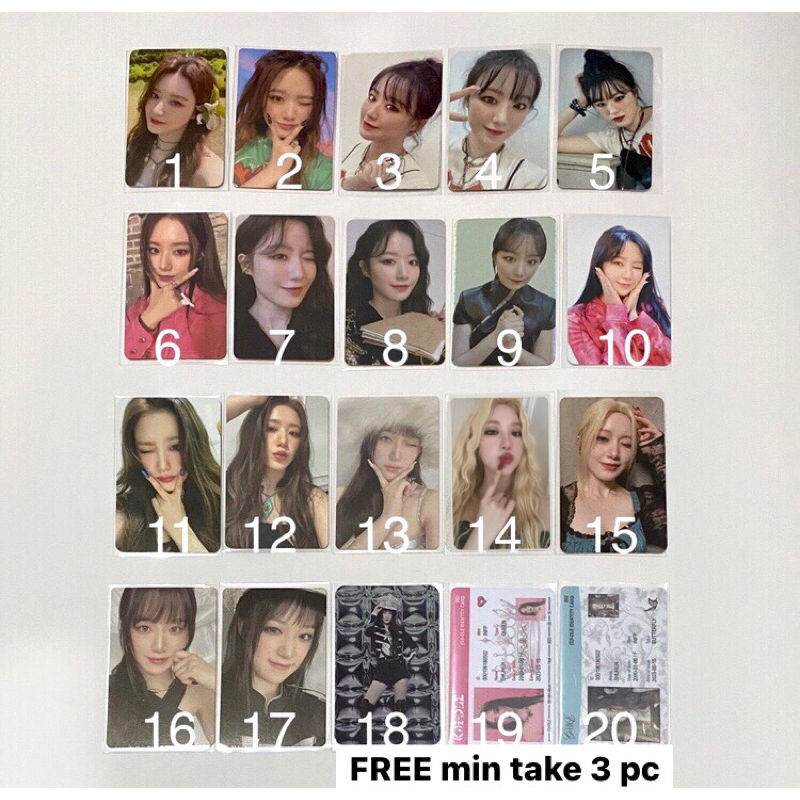 Shuhua (G)i-dle Official Photocard Gidle I Feel Album Cat Queen Butterfly Pob G idle Pc Miyeon Minni