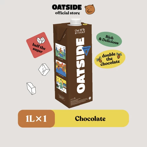 

OATSIDE Chocolate Oat Milk 1 L | Susu Oat Rasa Cokelat