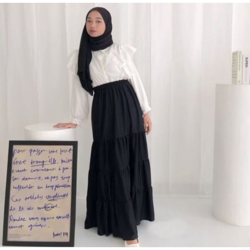 ROK TINGKAT/ROK WANITA MUSLIM / rok 4 susun