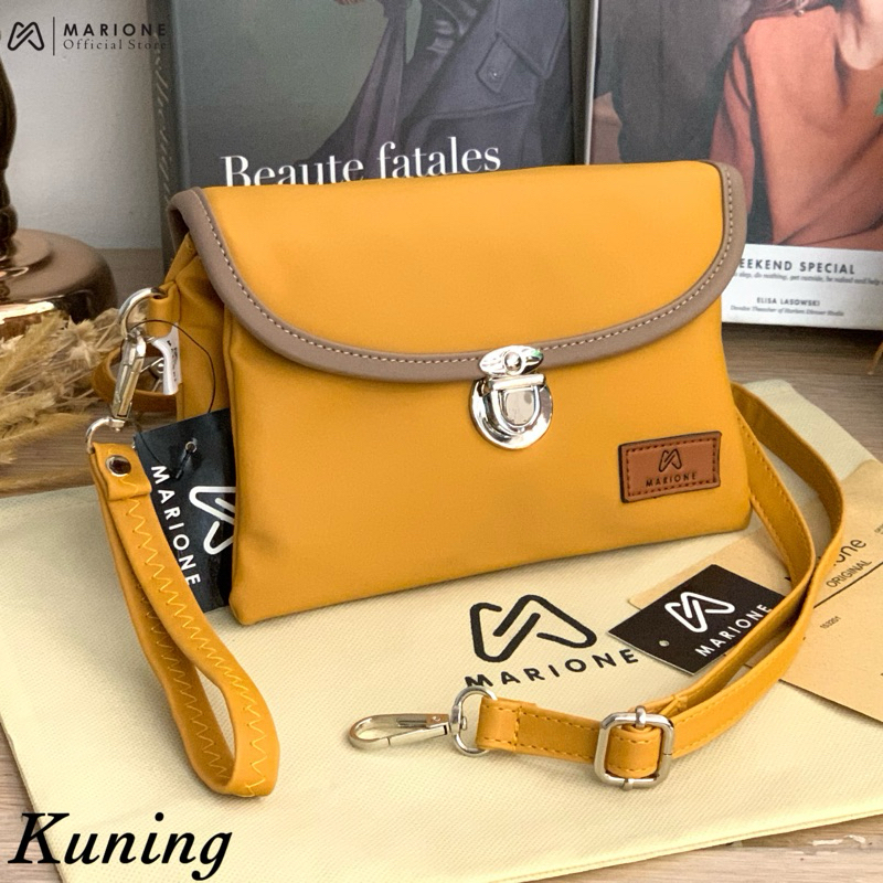 MARIONE - FORCELA Tas Selempang Wanita Tas SLEMPANG 2 RUANG 2 RES Parasut (tebal 2mili) - MARIONE FO