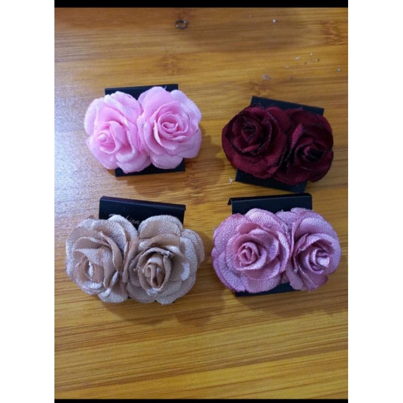 Anting bunga mawar/Anting handmade