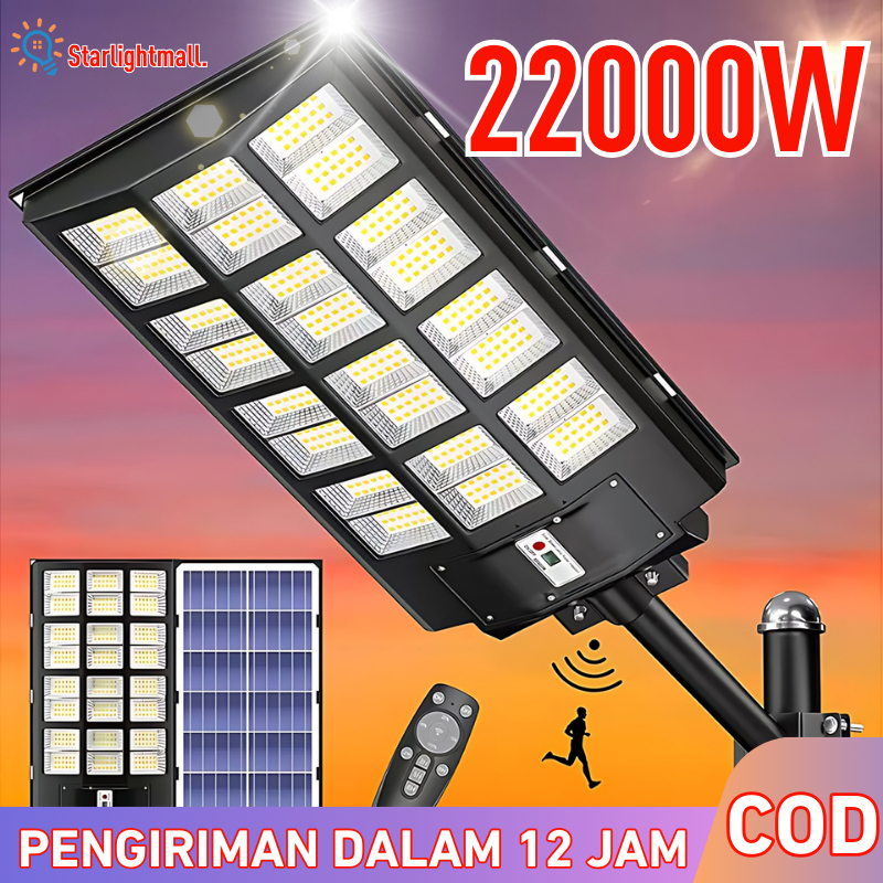 【garansi 30 tahun】20000wLampu  tenaga surya  tagihan listrik nol sepanjang tahun lampu baterai tenag