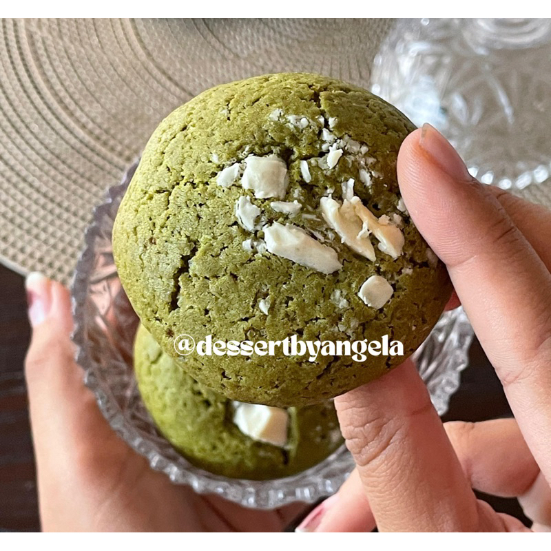 

soft cookies matcha white chocolate
