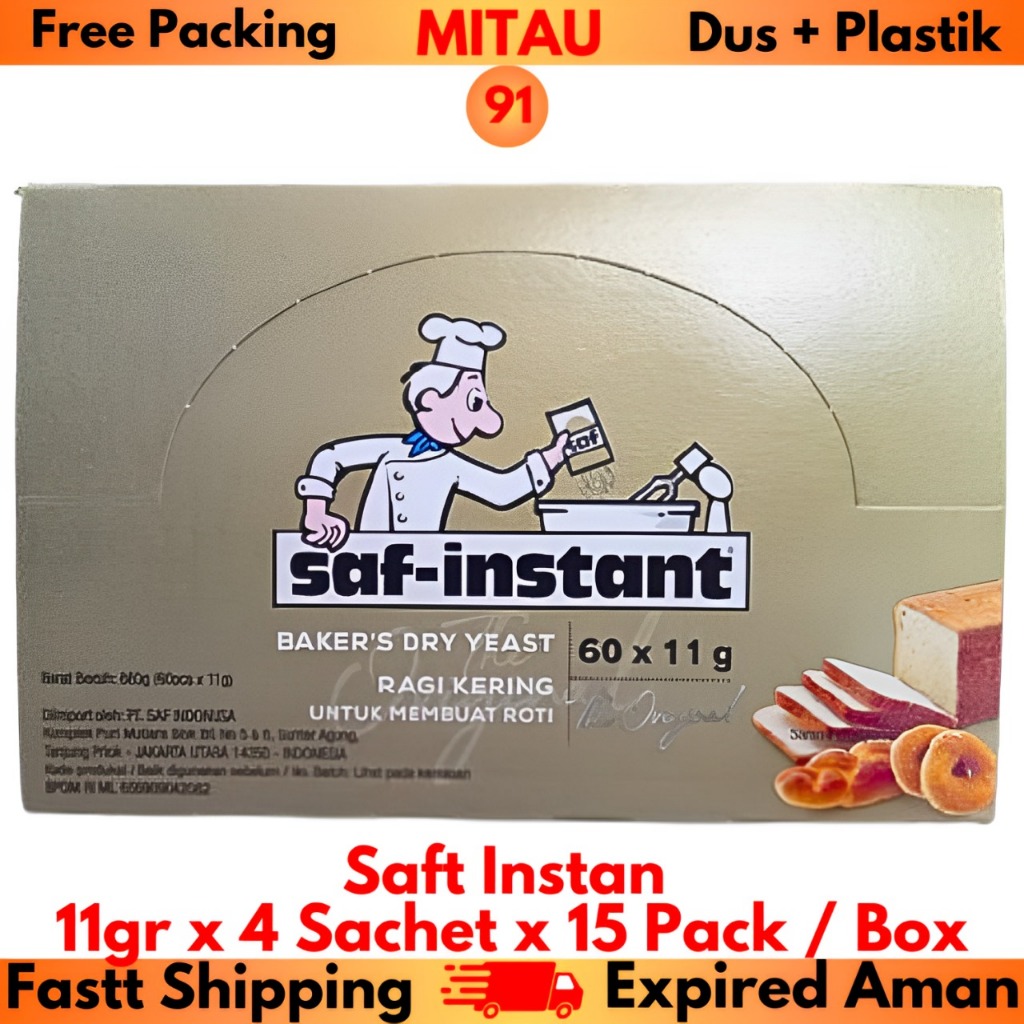 

Ragi Kering Saf - Instan 11gr x 4 Sachet x 15 Pack / Box