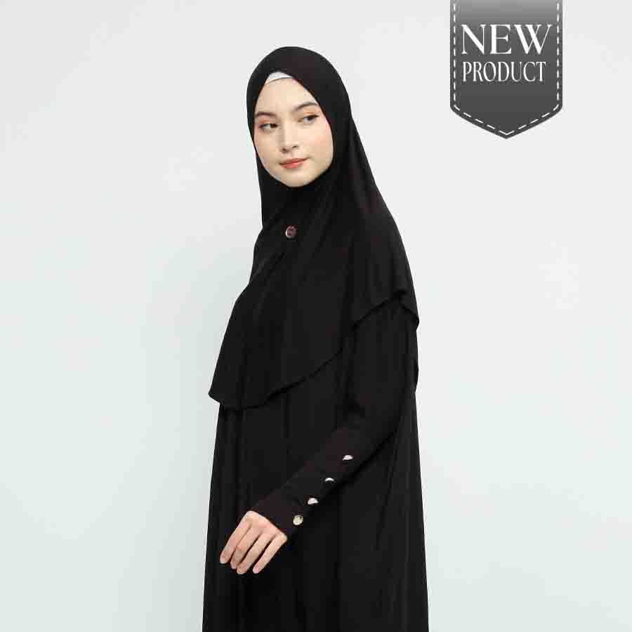Gamis Zayyana Abaya Gamis Dress Umroh Lebaran Haji Daily Free Hijab