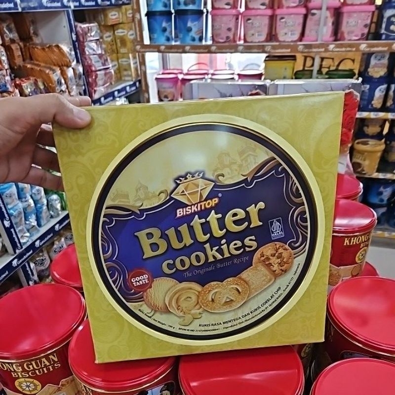 

ED 05.26 TIN 700GR - BISKITOP BUTTER COOKIES KALENG 941655/ CAMILAN IDUL FITRI LEBARAN